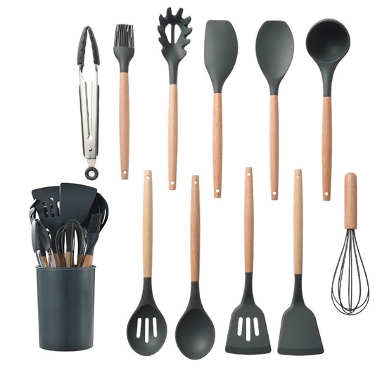 Silicone Kitchenware Cooking Utensils Set - Complete Non-Stick Tools | Versatile and Durable