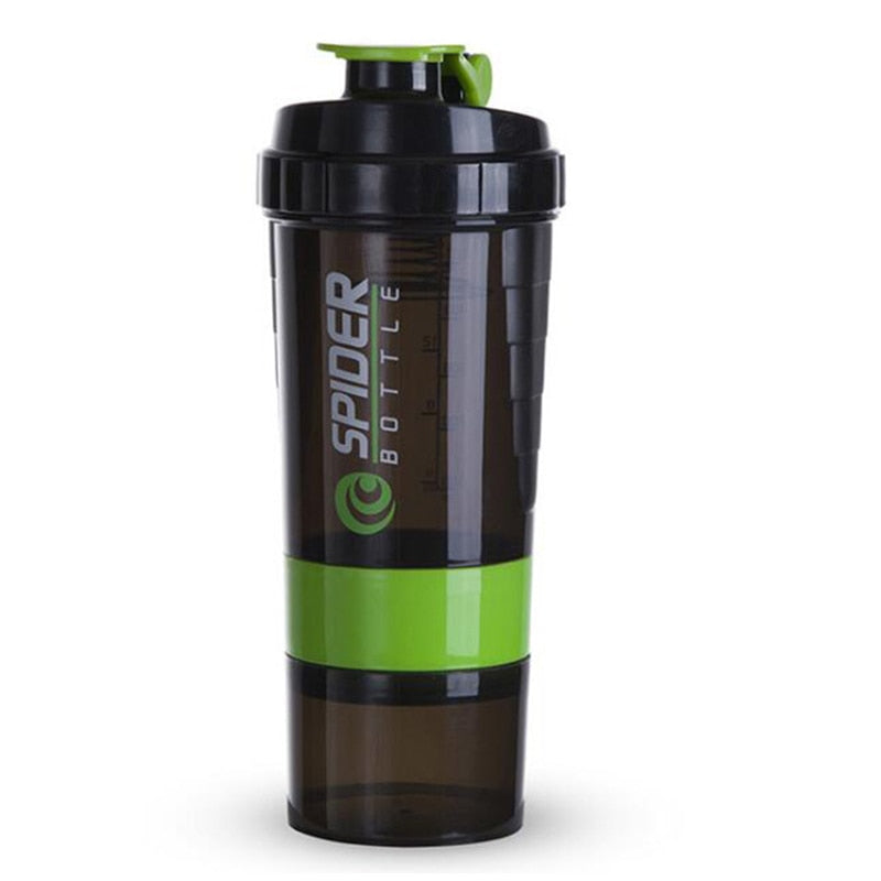 Spider Bottle Protein Mixer: Advanced 3-Layer Shaker for Smooth Blends