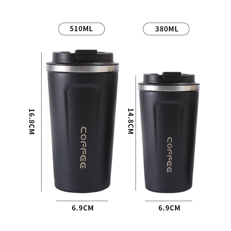 Stainless Steel Coffee Cup: Thermos Mug, Leak-Proof, Vacuum Flask