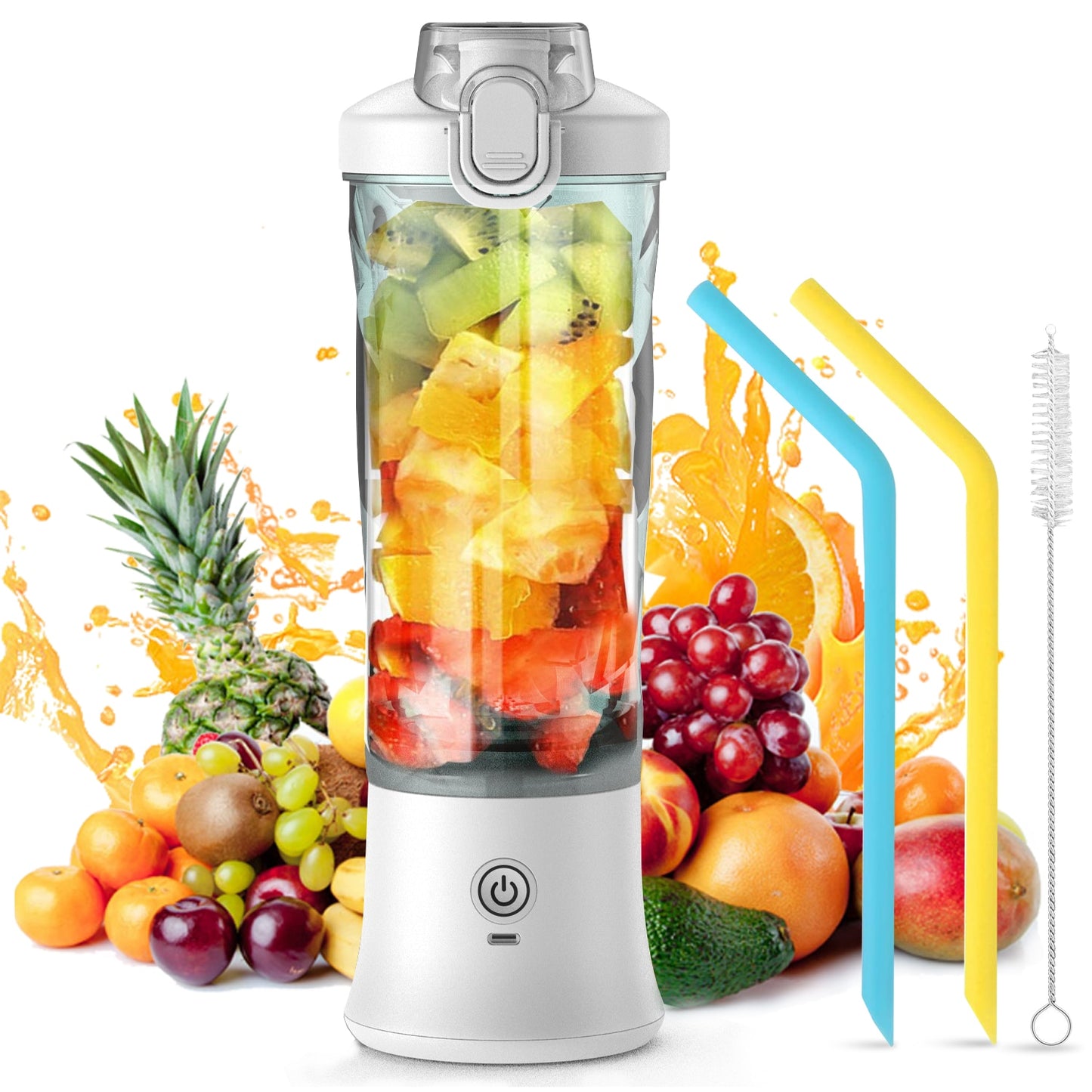 SmoothieMate Portable Electric Juicer: Enjoy Fresh and Healthy Fruit Mixers On-The-Go