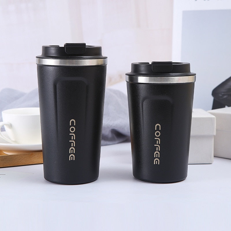 Stainless Steel Coffee Cup: Thermos Mug, Leak-Proof, Vacuum Flask