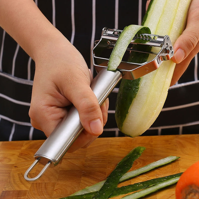 Stainless Steel Vegetable Peeler: Effortless Dual-Blade Kitchen Tool