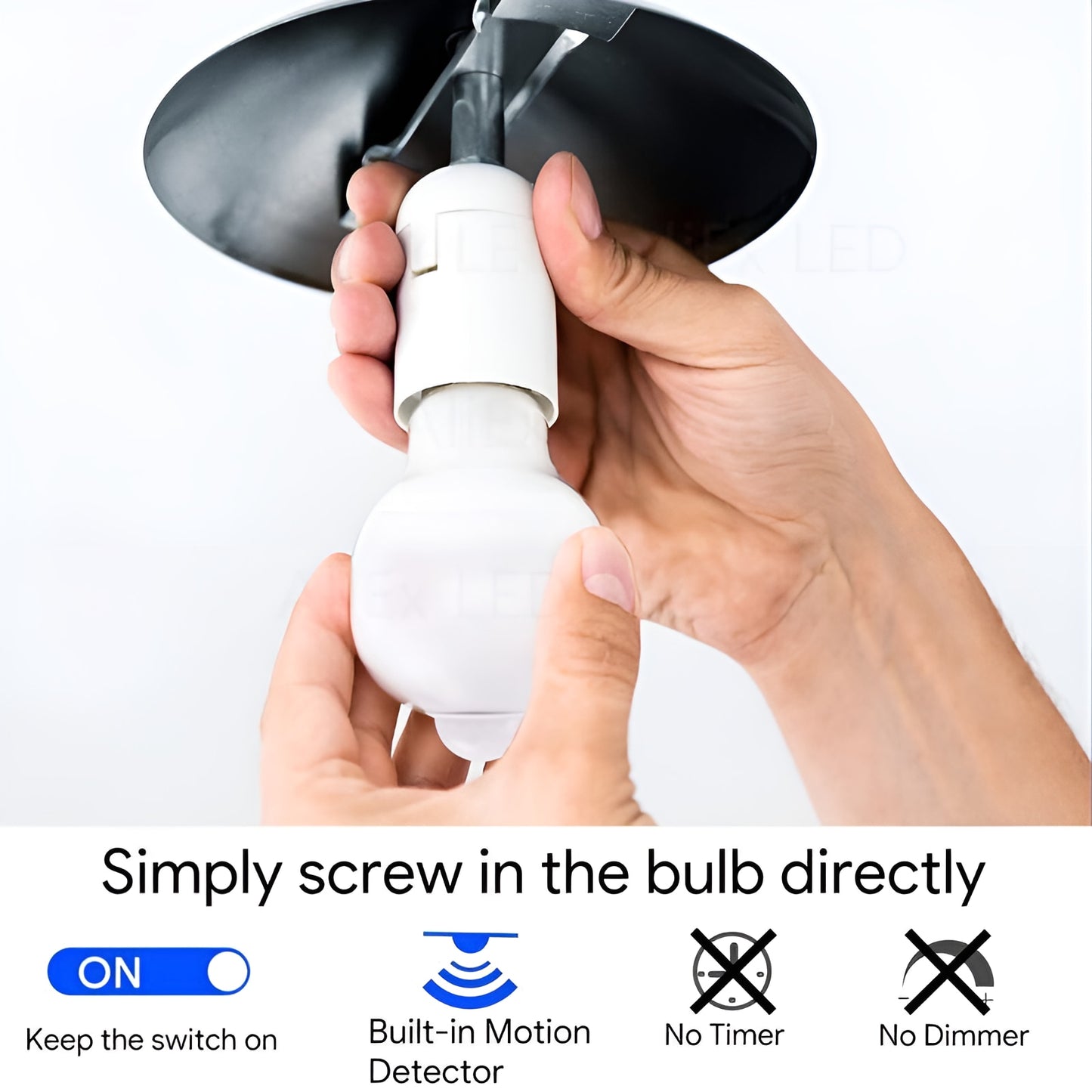 Motion Sensor LED Bulb: Auto ON/OFF Night Light