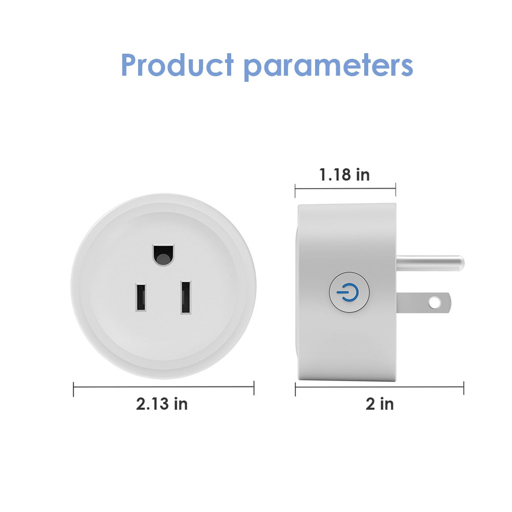 Tuya WiFi Smart Plug: Ultimate Smart Home Convenience with App and Voice Control (Works with Alexa and Google Home)