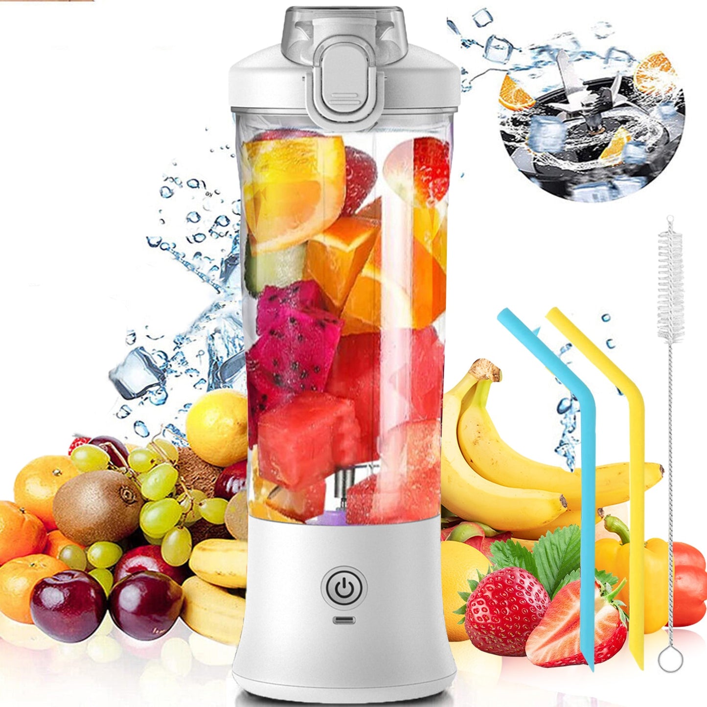 SmoothieMate Portable Electric Juicer: Enjoy Fresh and Healthy Fruit Mixers On-The-Go