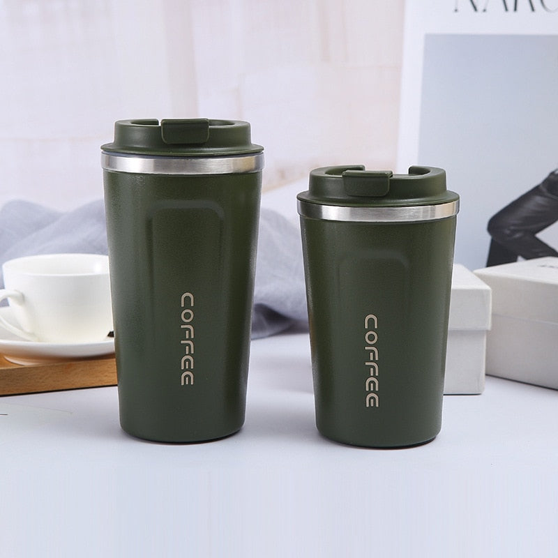 Stainless Steel Coffee Cup: Thermos Mug, Leak-Proof, Vacuum Flask