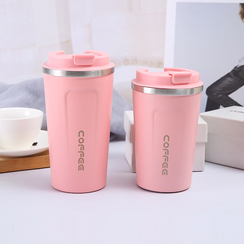 Stainless Steel Coffee Cup: Thermos Mug, Leak-Proof, Vacuum Flask