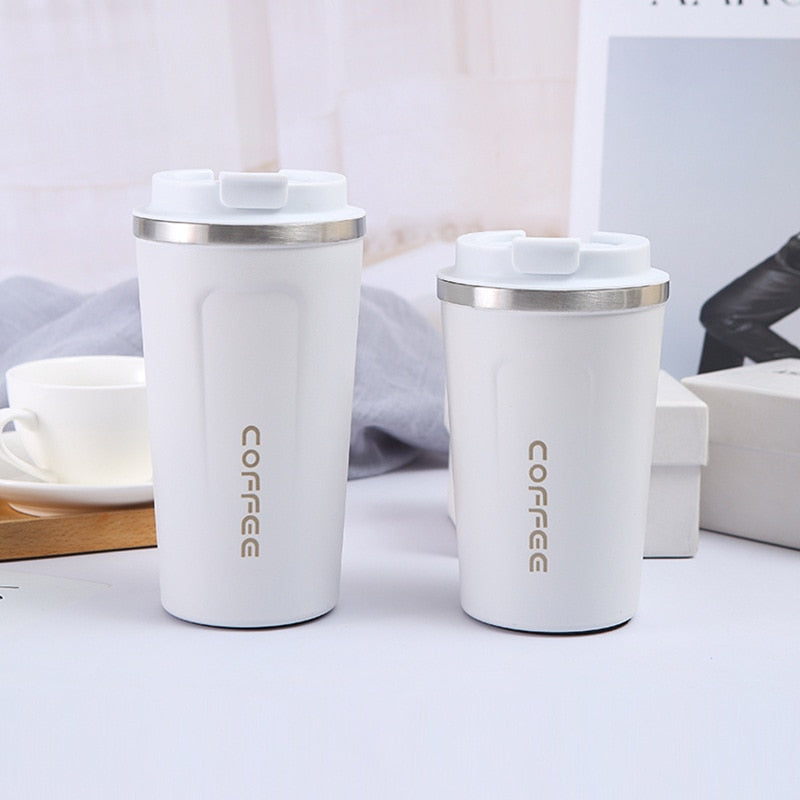 Stainless Steel Coffee Cup: Thermos Mug, Leak-Proof, Vacuum Flask