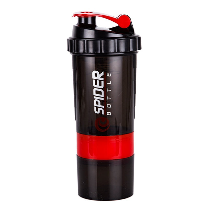 Spider Bottle Protein Mixer: Advanced 3-Layer Shaker for Smooth Blends