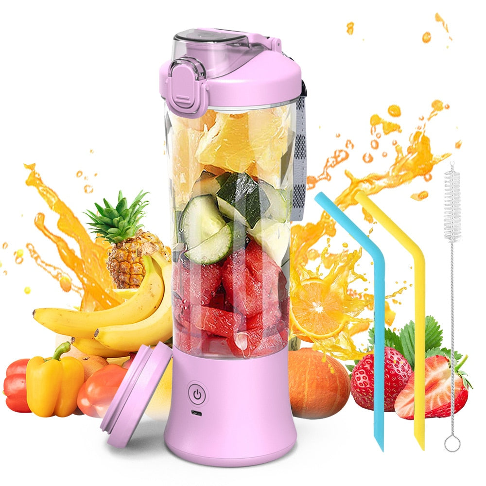 SmoothieMate Portable Electric Juicer: Enjoy Fresh and Healthy Fruit Mixers On-The-Go