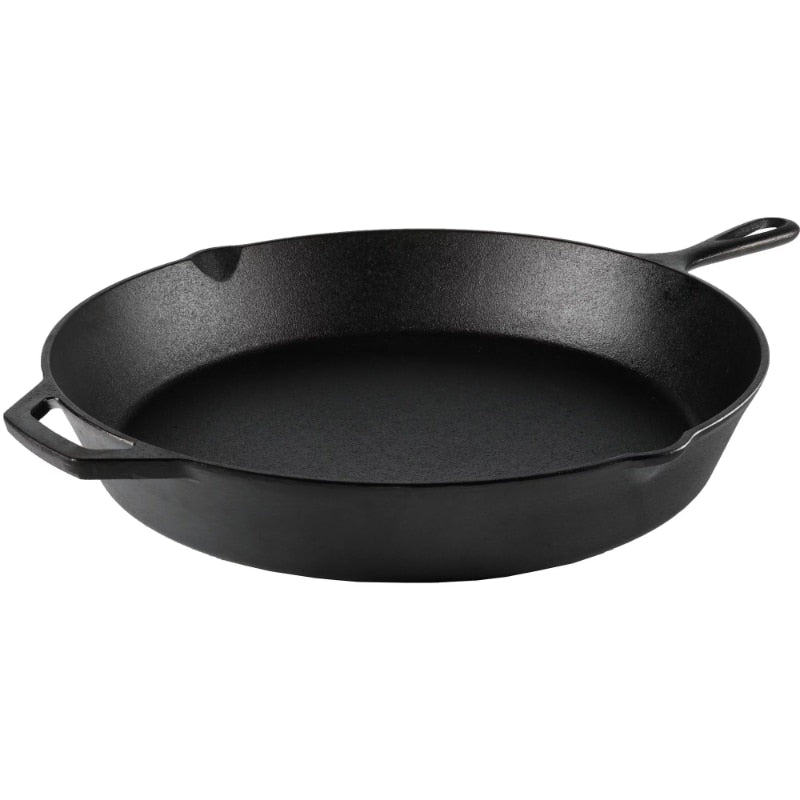 Ozark Trail 15 Pre-Seasoned Cast Iron Skillet with Handle and
